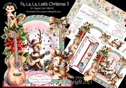 Fa, La, La, Lastic Christmas 5 XL Shaped Card Kit