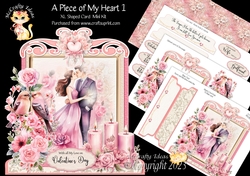 A Piece of My Heart 1 XL Shaped Card Kit