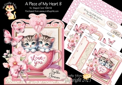 A Piece of My Heart 8 XL Shaped Card Kit