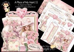 A Piece of My Heart 11 XL Shaped Card Kit