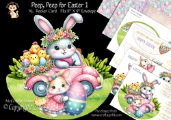 Peep Peep for Easter 1 XL Rocker Card