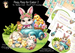 Peep Peep for Easter 2 XL Rocker Card 