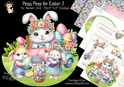 Peep Peep for Easter 3 XL Rocker Card