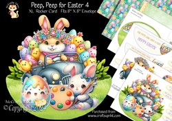Peep Peep for Easter 4 XL Rocker Card