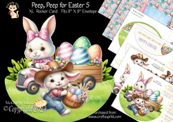 Peep Peep for Easter 5 XL Rocker Card
