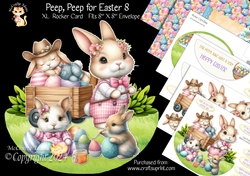 Peep Peep for Easter 8 XL Rocker Card