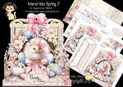 March into Spring 2 XL Shaped Card Kit