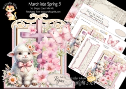 March into Spring 5 XL Shaped Card Kit