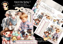 March into Spring 7 XL Shaped Card Kit