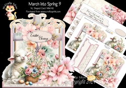 March into Spring 9 XL Shaped Card Kit