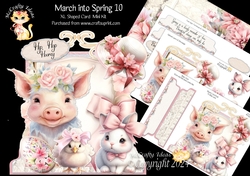 March into Spring 10 XL Shaped Card Kit