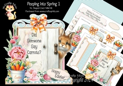 Peeping into Spring 1 XL Shaped Card Kit