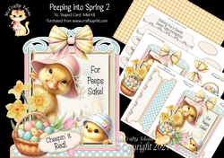 Peeping into Spring 2 XL Shaped Card Kit