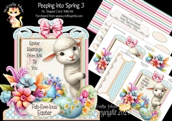 Peeping into Spring 3 XL Shaped Card Kit