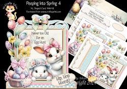 Peeping into Spring 4 XL Shaped Card Kit