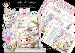 Peeping into Spring 6 XL Shaped Card Kit