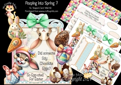 Peeping into Spring 7 XL Shaped Card Kit