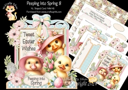 Peeping into Spring 8 XL Shaped Card Kit