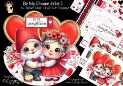 Be Mine Gnome-intine 1 XL Rocker Card 