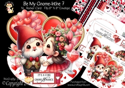 Be Mine Gnome-intine 7 XL Rocker Card