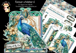 Forever a Mother 6 XL Shaped Card Kit