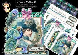 Forever a Mother 8 XL Shaped Card Kit