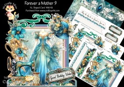 Forever a Mother 9 XL Shaped Card Kit