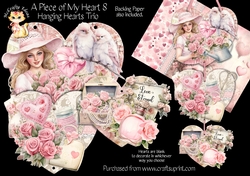 A Piece of My Heart 8 - Hanging Hearts Trio