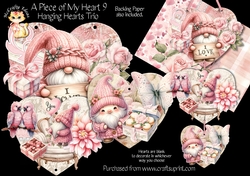 A Piece of My Heart 9 - Hanging Hearts Trio