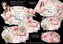Mother of Mine 9 - Hanging Ovals Trio