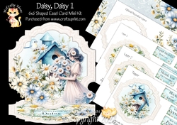 Daisy, Daisy 1 Shaped Easel Card