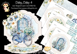 Daisy, Daisy 4 Shaped Easel Card