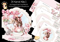 24 Karrot Kids 1 Shaped Easel Card