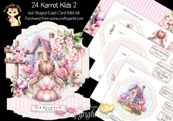 24 Karrot Kids 2 Shaped Easel Card