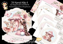 24 Karrot Kids 4 Shaped Easel Card