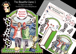 The Beautiful Game 1 XL Shaped Card Kit