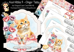 Kool Kitties 9 Shaped Easel Card