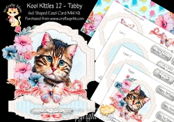 Kool Kitties 12 Shaped Easel Card