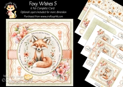 Foxy Wishes 5 6x6 Simply Cards