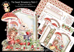 The Sweet Strawberry Patch 2 XL Shaped Card Kit
