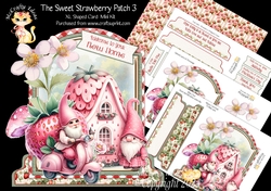 The Sweet Strawberry Patch 3 XL Shaped Card Kit