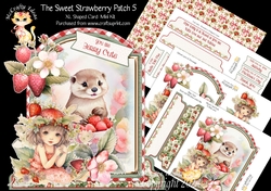 The Sweet Strawberry Patch 5 XL Shaped Card Kit