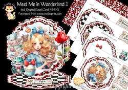 Meet Me in Wonderland 1 Shaped Easel