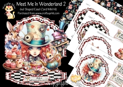 Meet Me in Wonderland 2 Shaped Easel