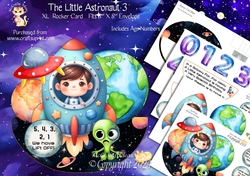 The Little Astronaut 3 XL Rocker Card 