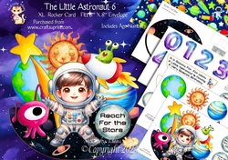 The Little Astronaut 6 XL Rocker Card 