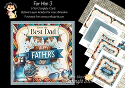 For Him 3 6x6 Simply Cards 