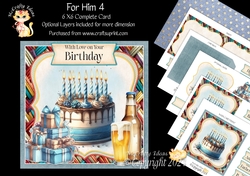 For Him 4 6x6 Simply Cards