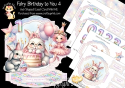 Fairy Birthday to You 4 Shaped Easel