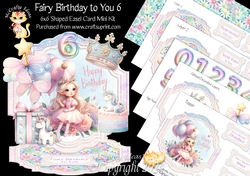 Fairy Birthday to You 6 Shaped Easel
